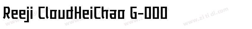 Reeji CloudHeiChao G字体转换